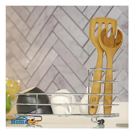 ตะกร้าใส่อุปกรณ์ครัวโครเมียม ME LIVING CROMO 30x12x15 ซม._5