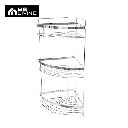 ชั้นเข้ามุมโครเมียม 3 ชั้น ME LIVING CROMO 22x22x52 ซม._0
