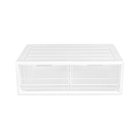 กล่องลิ้นชัก 2 ช่อง STACKO CK-12 19.5x27.5x9.5 ซม. สีขาว_2