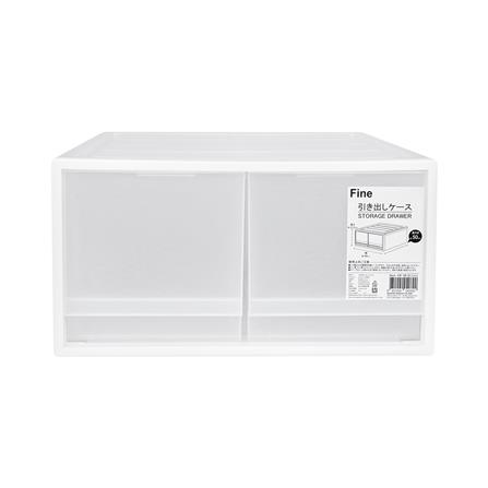 กล่องลิ้นชัก 2 ช่อง STACKO CK-92 50x40x21.2 ซม. สีขาว_1