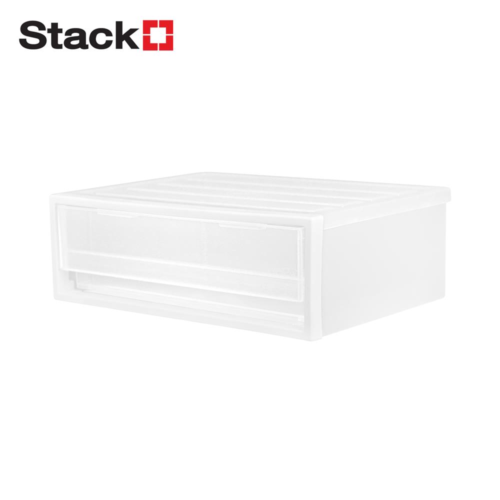 กล่องลิ้นชัก 1 ช่อง STACKO CK-11 19.5x27.5x9.5 ซม. สีขาว_1