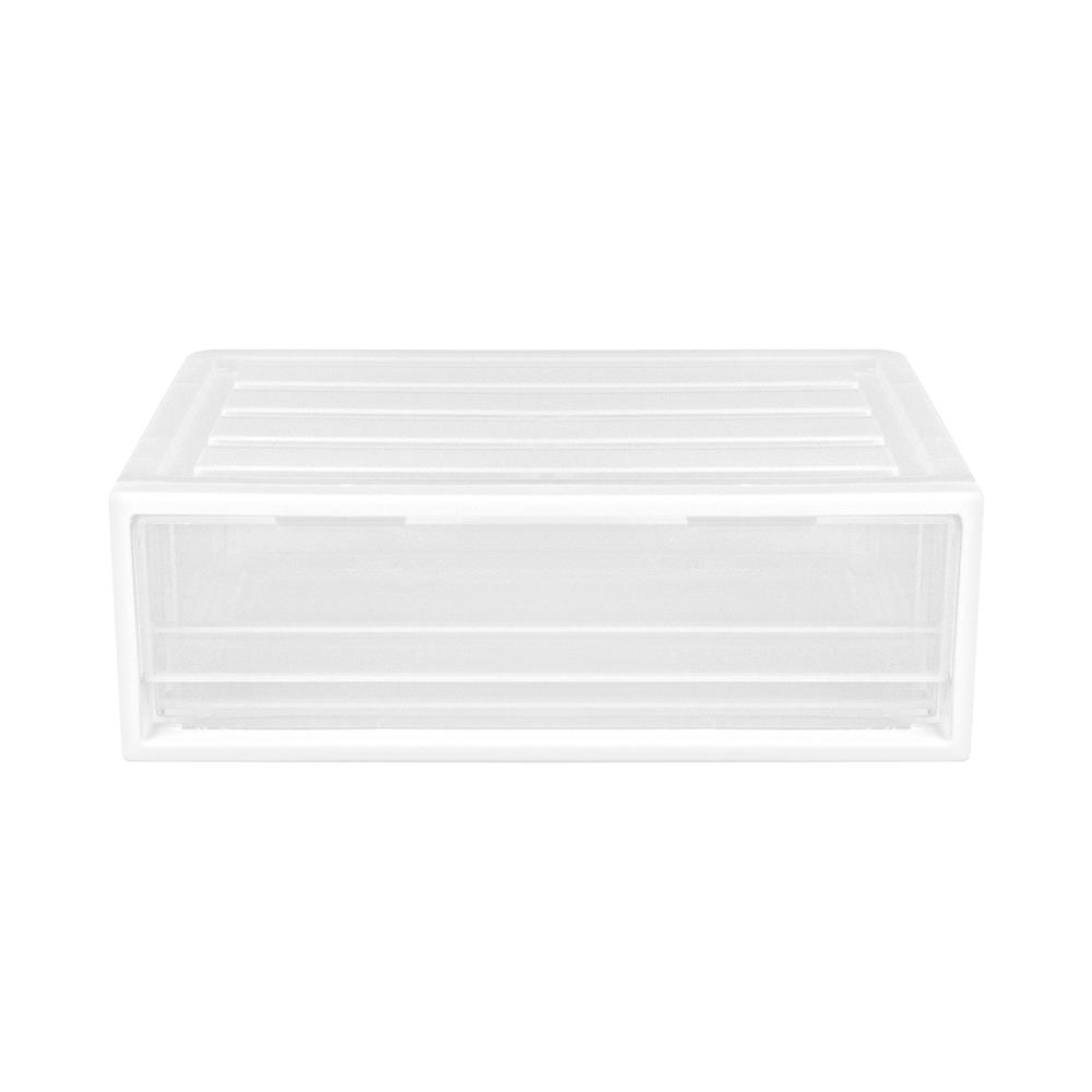 กล่องลิ้นชัก 1 ช่อง STACKO CK-11 19.5x27.5x9.5 ซม. สีขาว