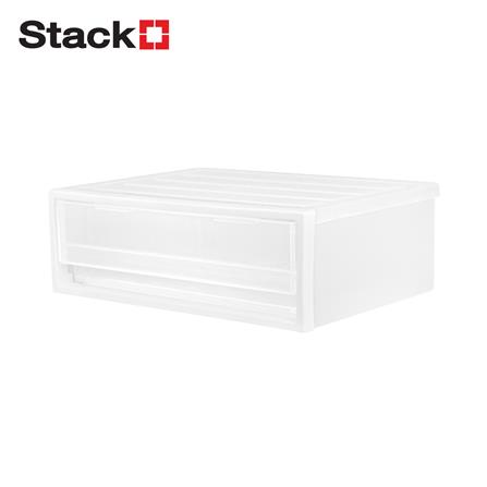 กล่องลิ้นชัก 1 ช่อง STACKO CK-11 19.5x27.5x9.5 ซม. สีขาว_0