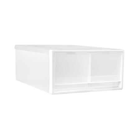 กล่องลิ้นชัก 2 ช่อง STACKO CK-32 26x33x13.5 ซม. สีขาว_3