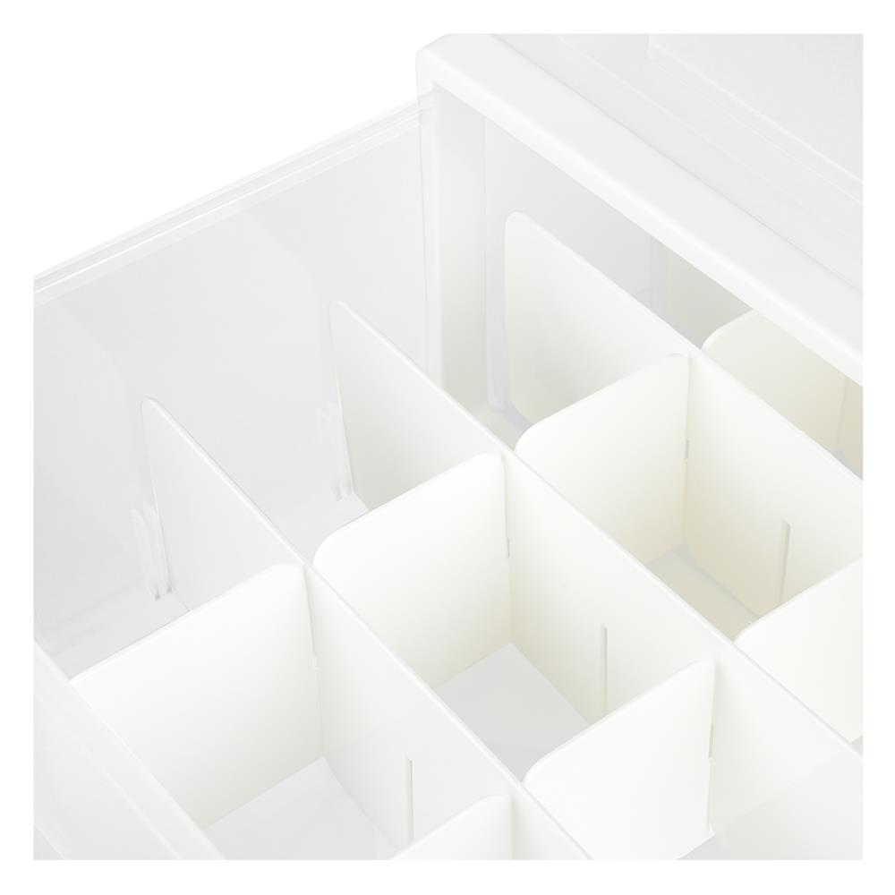 กล่องลิ้นชัก 1 ช่อง STACKO CK-31 26x33x13.5 ซม. สีขาว