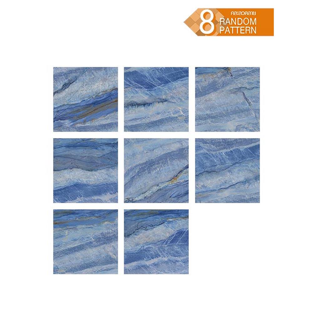 กระเบื้องพื้นพอร์ซเลน 60x60 ซม. TARA เอซูล น้ำเงิน A 1.44 ตร.ม.