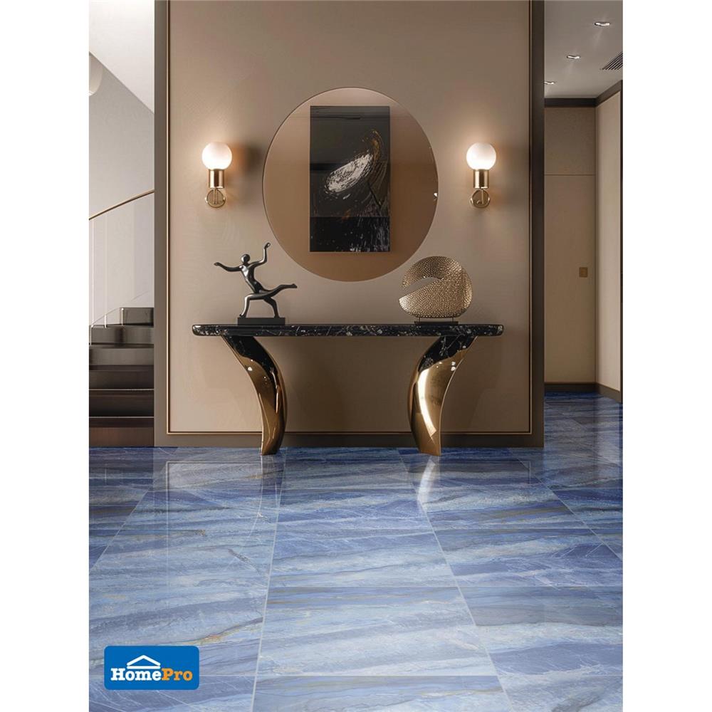กระเบื้องพื้นพอร์ซเลน 60x60 ซม. TARA เอซูล น้ำเงิน A 1.44 ตร.ม.