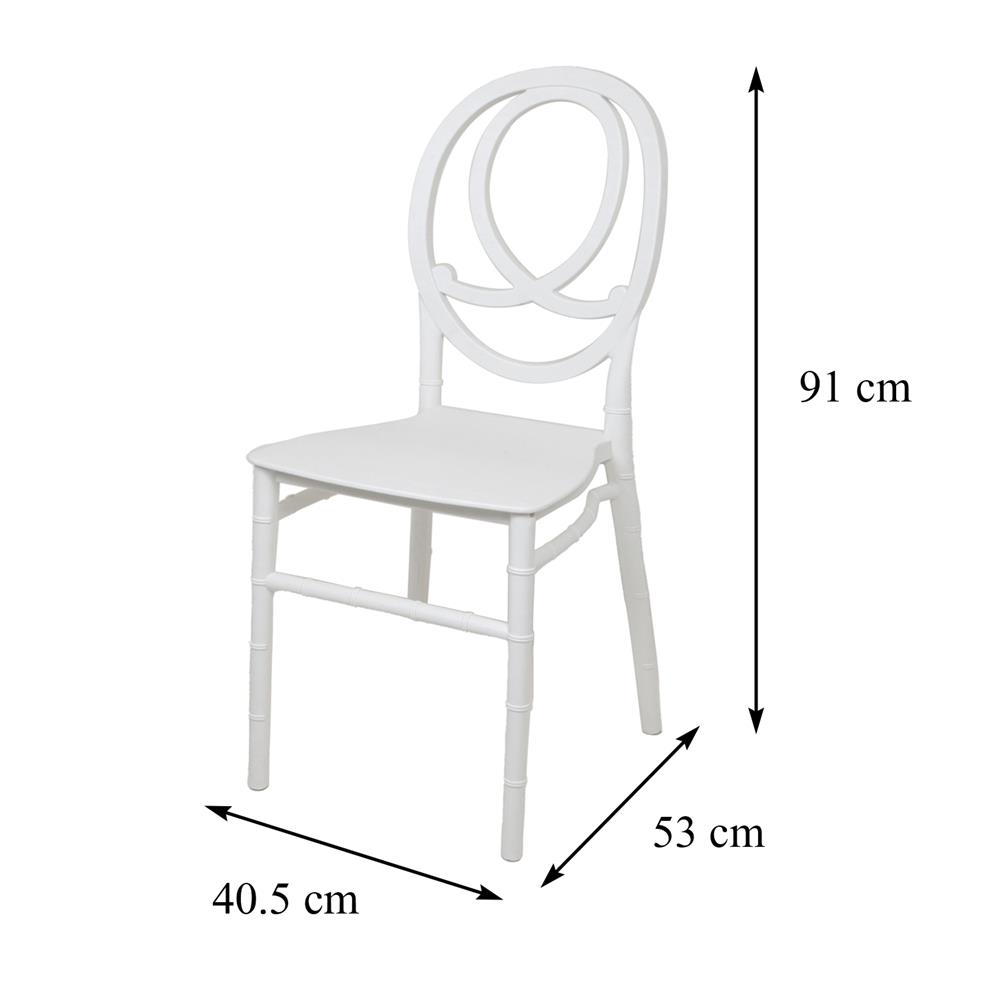 เก้าอี้พลาสติก SPRING MIA สีขาว