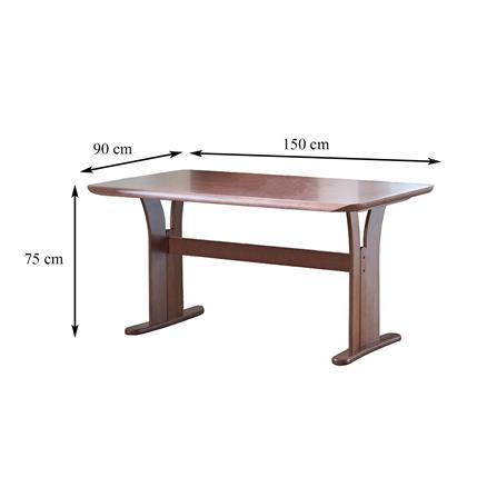 ชุดโต๊ะอาหาร 6 ที่นั่ง FURDINI GREAT สี LIGHT WALNUT_5