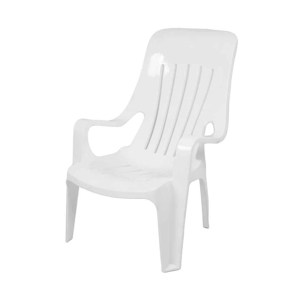 เก้าอี้พลาสติกเอนนอน SPRING V140 สีขาว
