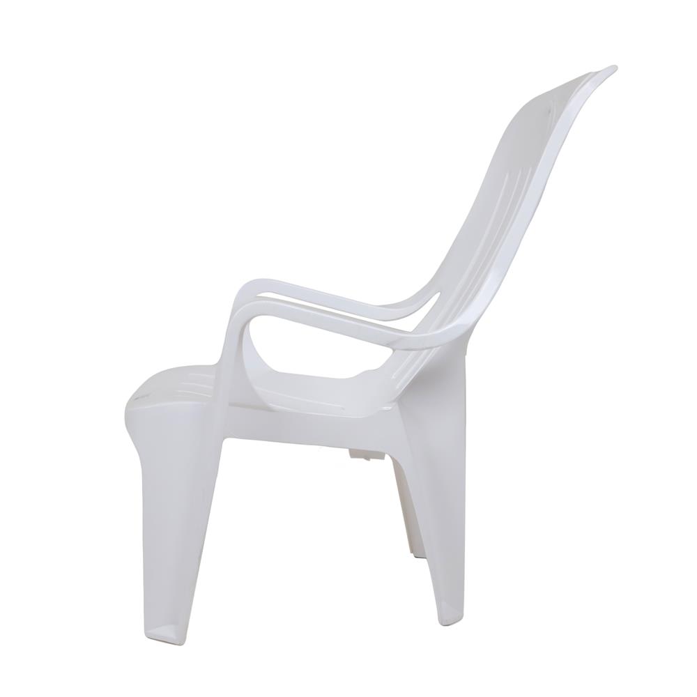 เก้าอี้พลาสติกเอนนอน SPRING V140 สีขาว