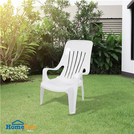 เก้าอี้พลาสติกเอนนอน SPRING V140 สีขาว_4