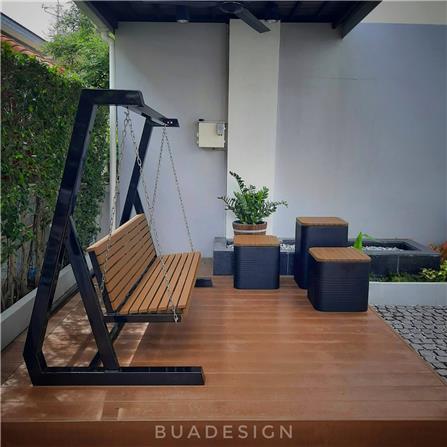 ชิงช้า 3 ที่นั่ง BUA DESIGN WINTER ECO WOOD สีไม้ธรรมชาติ/ดำ_6