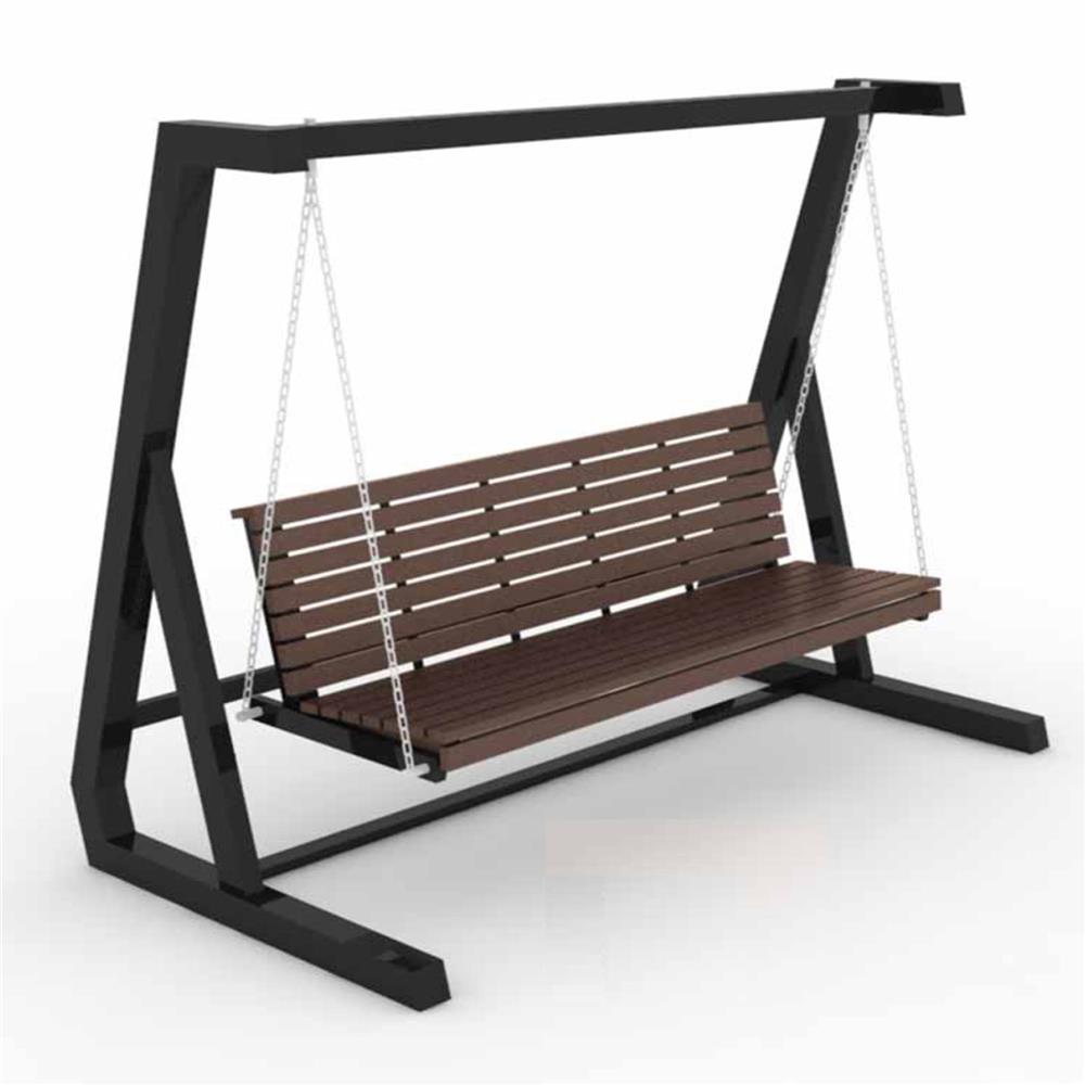 ชิงช้า 3 ที่นั่ง BUA DESIGN WINTER ECO WOOD สี OAK/ดำ