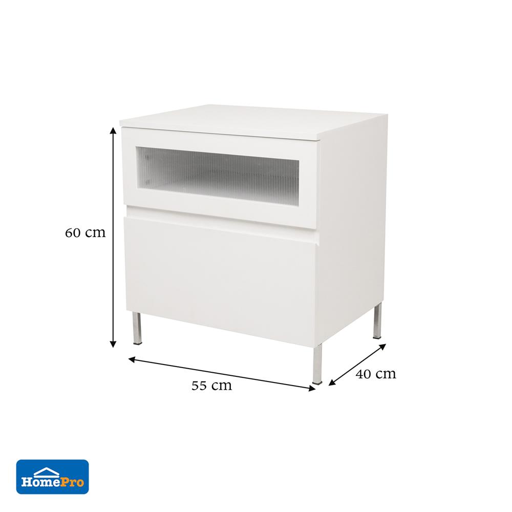 ตู้ไม้ตั้งพื้น MOYA TK-CAB-FL-007 สีขาว