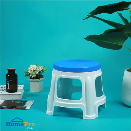 เก้าอี้พลาสติก ME LIVING BEST CHAIR S สีฟ้า/ขาว_4