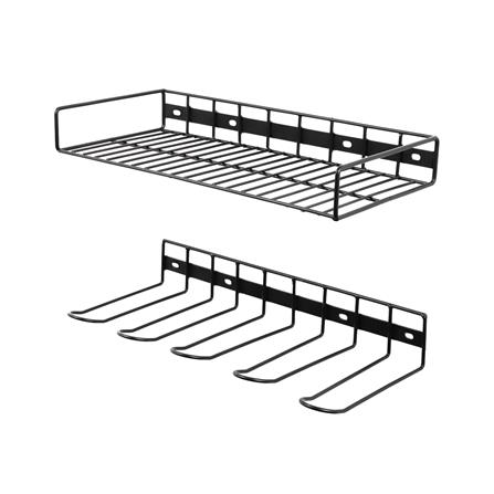 ชั้นวางสว่านไฟฟ้าแบบติดผนัง MATALL สีดำ 2 ชั้น