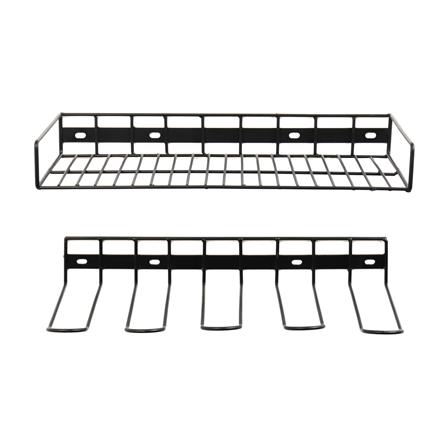 ชั้นวางสว่านไฟฟ้าแบบติดผนัง MATALL สีดำ 2 ชั้น_1