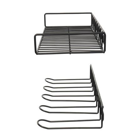 ชั้นวางสว่านไฟฟ้าแบบติดผนัง MATALL สีดำ 2 ชั้น_2