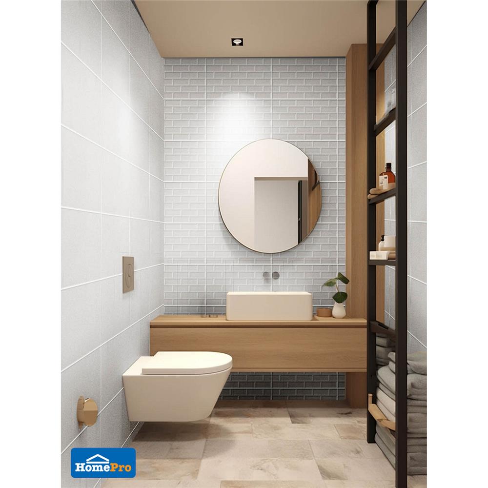 กระเบื้องผนัง 25x40 ซม. TARA เจลิสก้า บริค ไลท์เกรย์