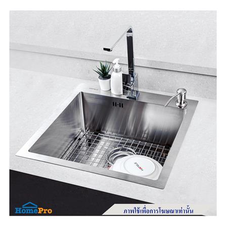 ซิงค์ฝัง 1 หลุม HAFELE MARIA 495.39.607 สีเงิน_2