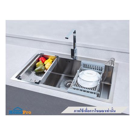 ซิงค์ฝัง 1 หลุม HAFELE MARIA 495.39.610 สีเงิน_2