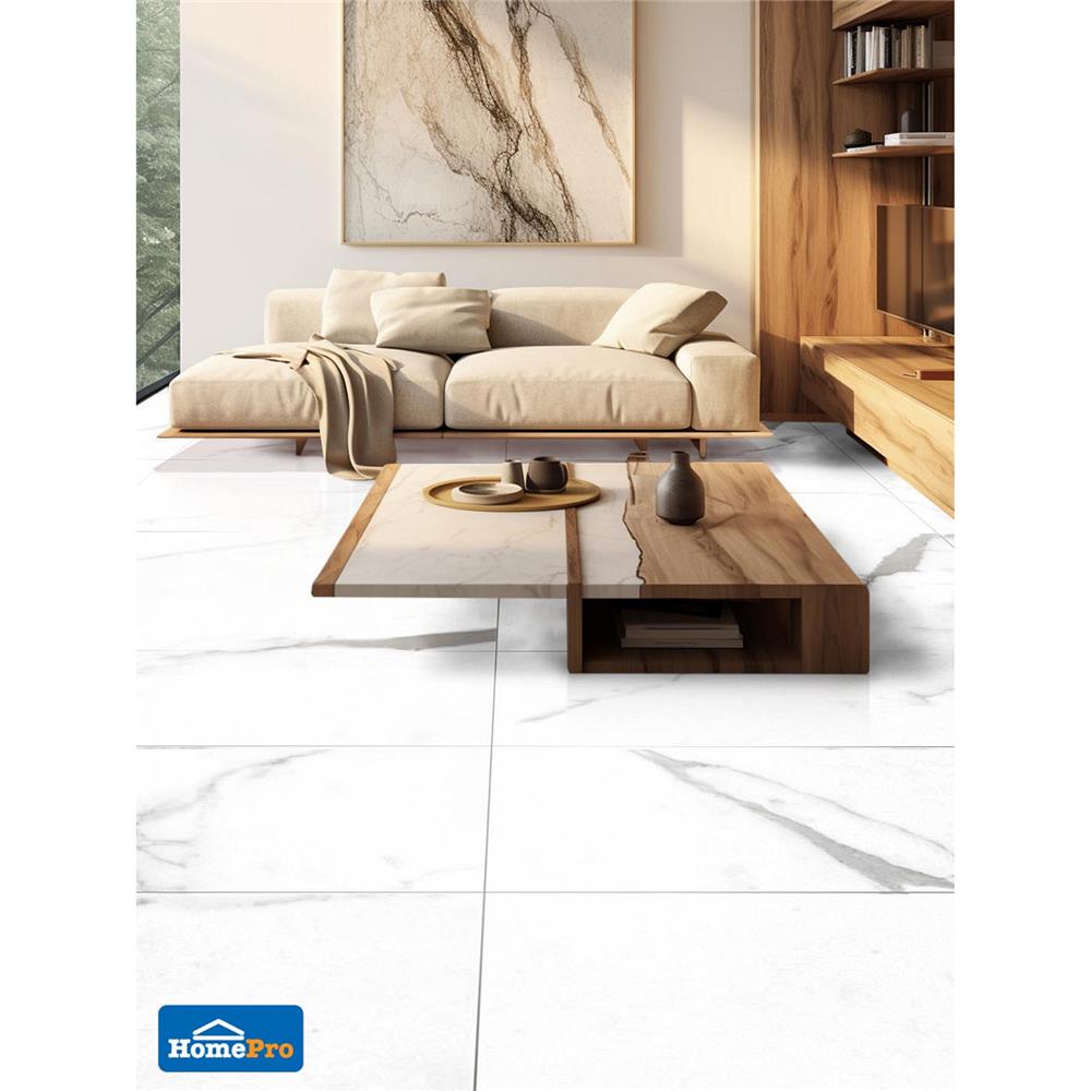 กระเบื้องพื้นพอร์ซเลน 60x120 ซม. TARA พาราด็อก เทา A 1.44 ตร.ม.