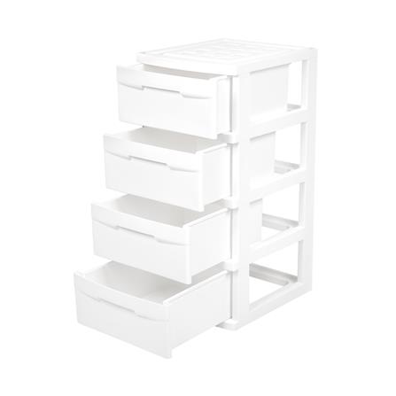 ตู้ลิ้นชัก 4 ชั้น STACKO SNOWY 45x40x84 ซม. สีขาว_3