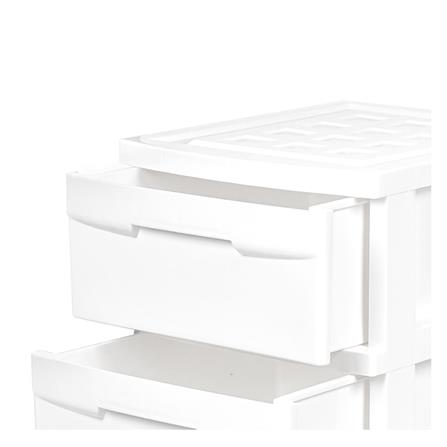 ตู้ลิ้นชัก 4 ชั้น STACKO SNOWY 45x40x84 ซม. สีขาว_4