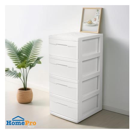 ตู้ลิ้นชัก 4 ชั้น STACKO SNOWY 45x40x84 ซม. สีขาว_5