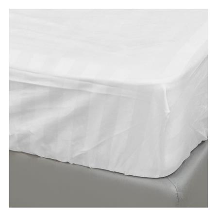 ผ้าปูที่นอน 5 ฟุต SWENY HOTEL STRIPE 250T สีขาว_2