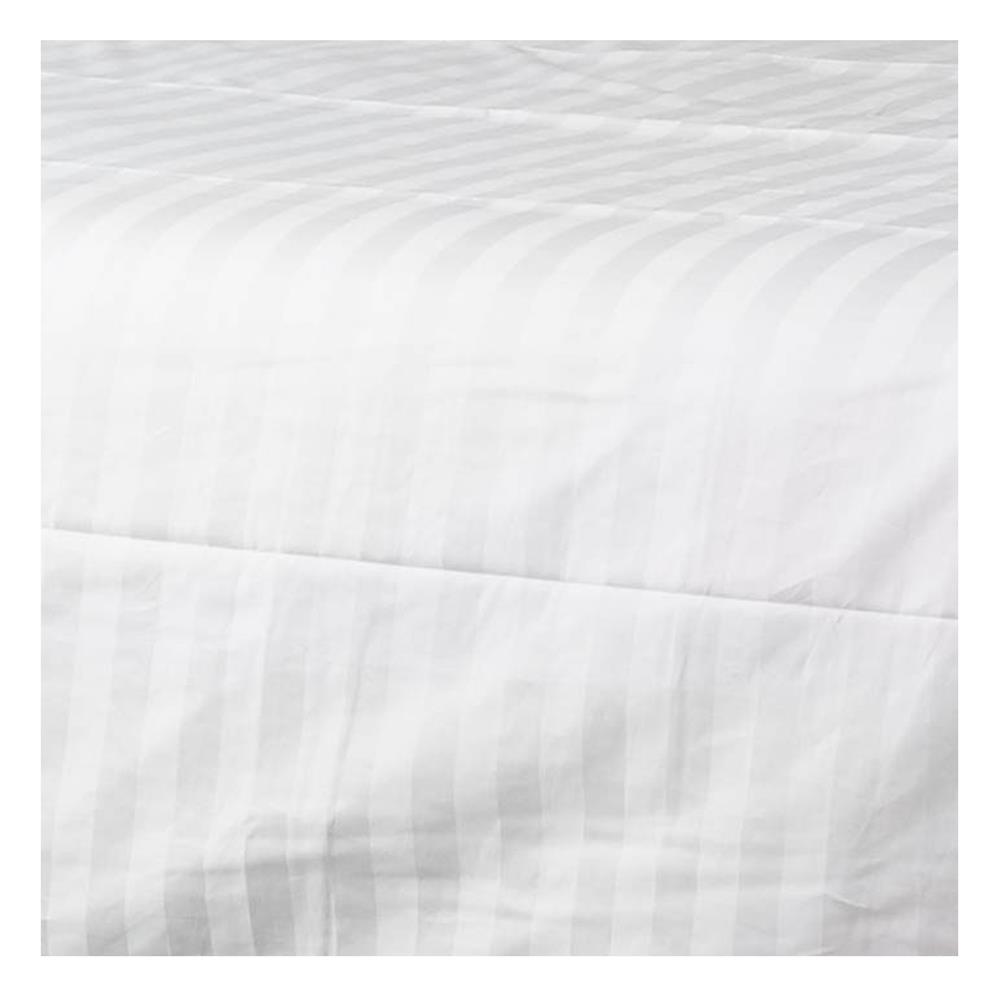 ปลอกผ้านวม SWENY HOTEL STRIPE 250T 100X90 นิ้ว สีขาว