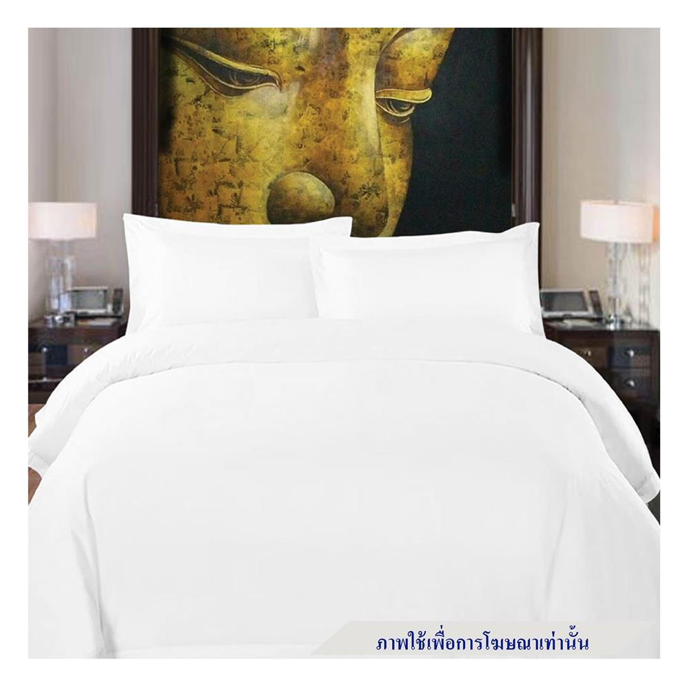 ผ้าปูที่นอน 6 ฟุต SWENY HOTEL PLAIN 250T สีขาว