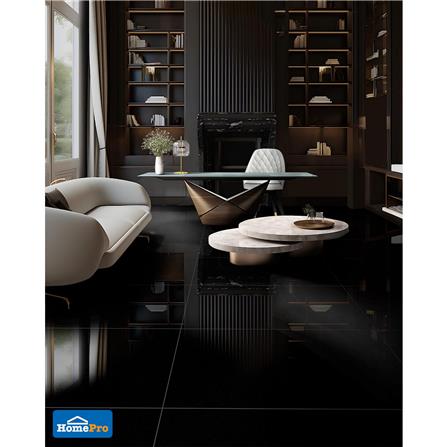 กระเบื้องพื้นพอร์ซเลน 60x120 ซม. TARA ซุปเปอร์ แบล็ค ดำ A 1.44 ตร.ม._2