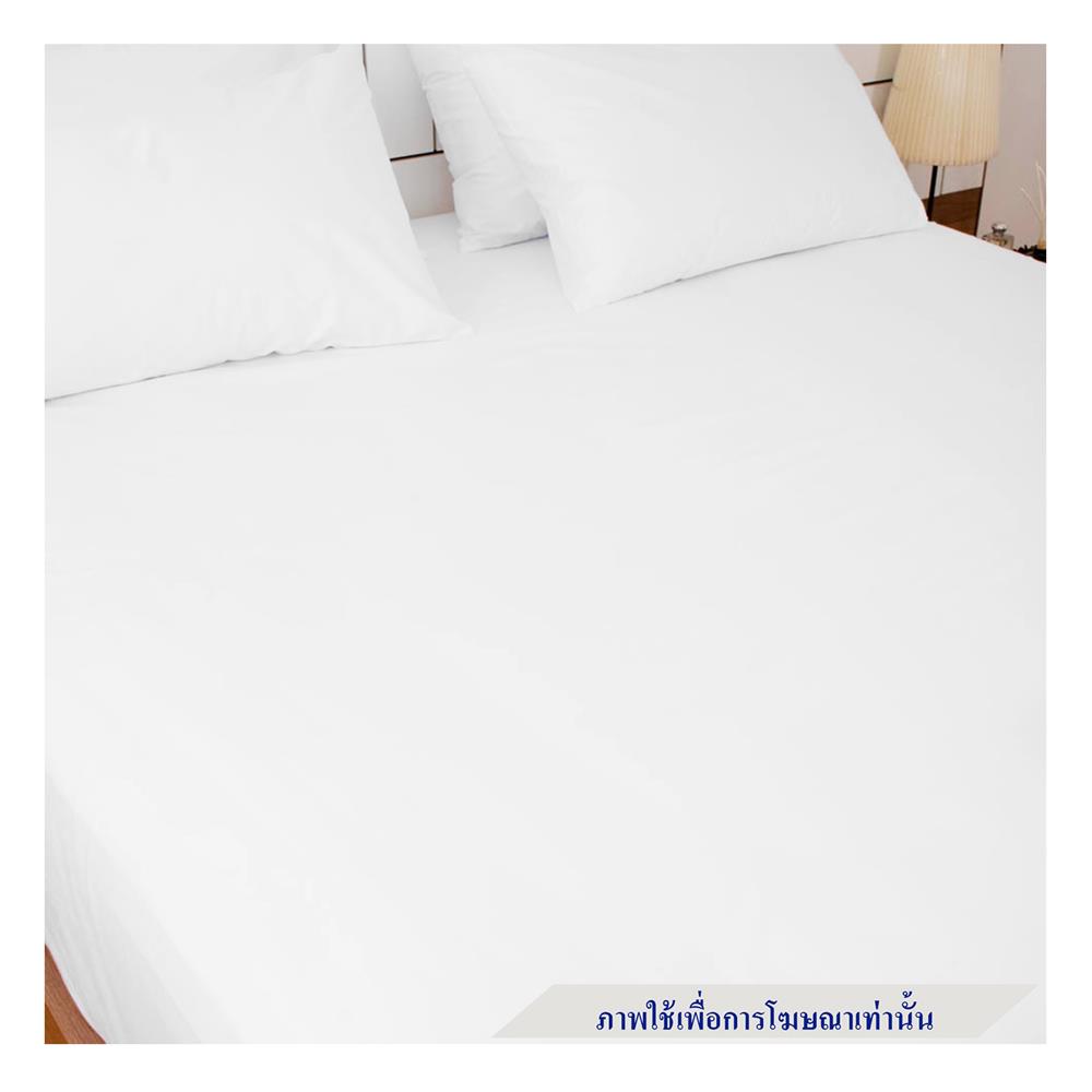 ผ้าปูที่นอน 5 ฟุต SWENY HOTEL PLAIN 250T สีขาว
