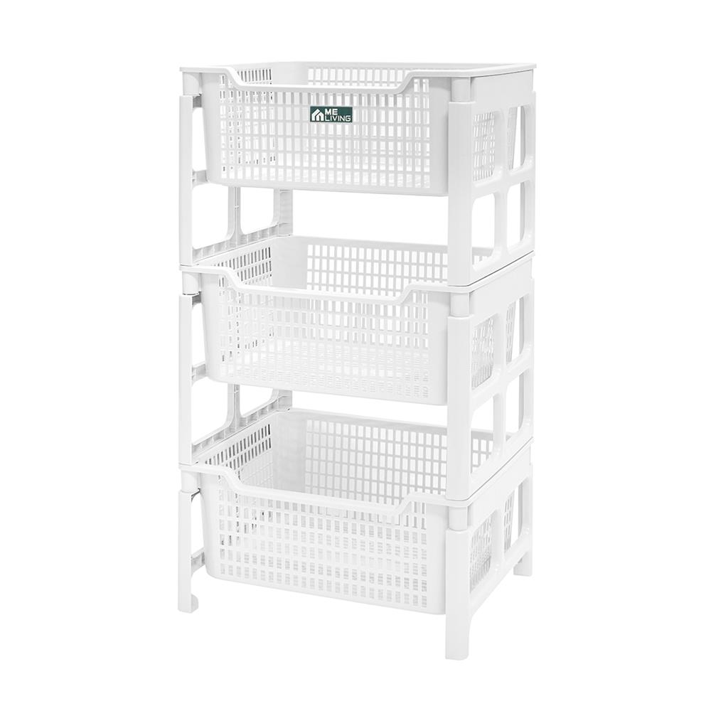 ชั้นวางของ 3 ชั้น ME LIVING SNOWY 41x51x91 ซม. สีขาว_0