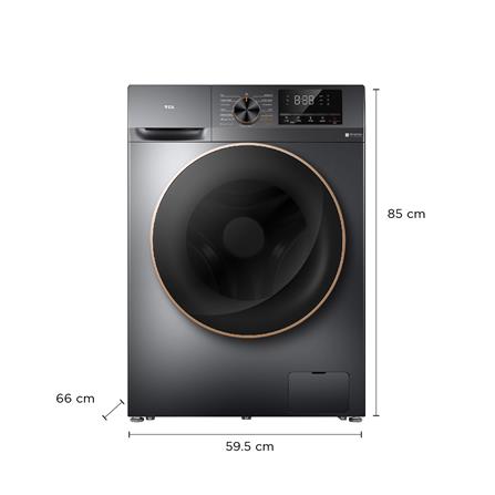 เครื่องซักอบผ้าฝาหน้า TCL WT11EPWDG 10/7 กก. 1200RPM อินเวอร์เตอร์ สีเทา_9
