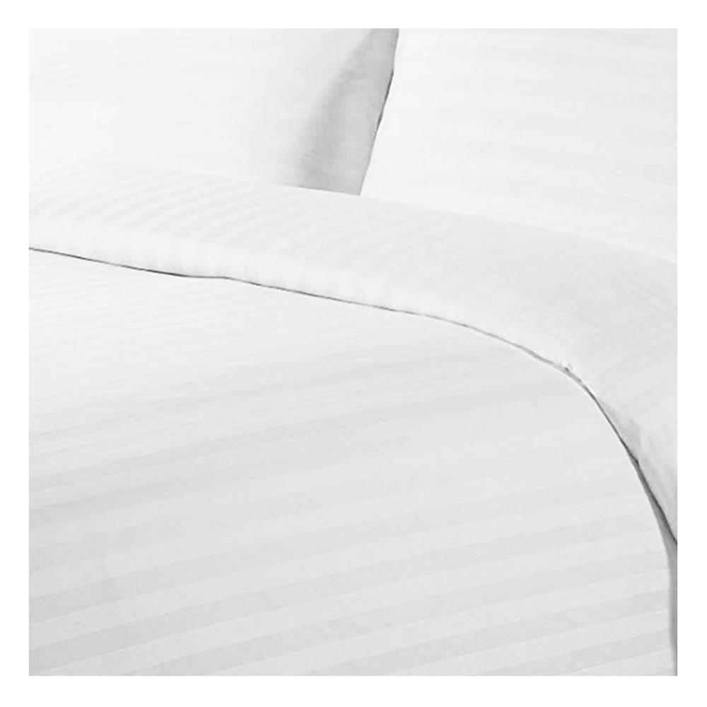 ผ้าปูที่นอน 3.5 ฟุต SWENY HOTEL STRIPE 250T สีขาว