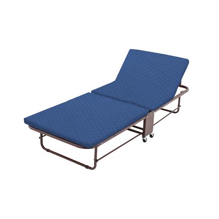 เตียงพับพร้อม TOPPER THAIBULL OLT235-75S สีน้ำเงิน/น้ำตาล