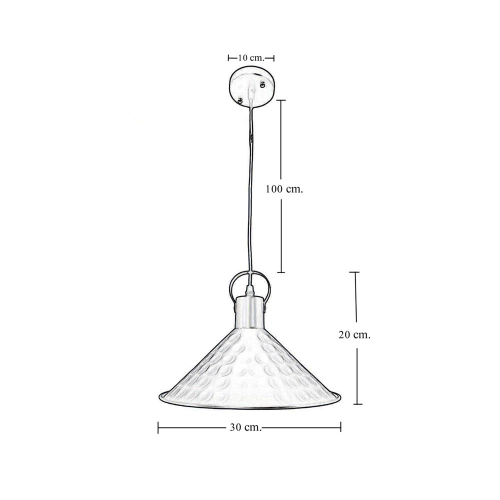 ไฟช่อ HATASHI HT-51838 สีขาว/ทอง 1 หัว