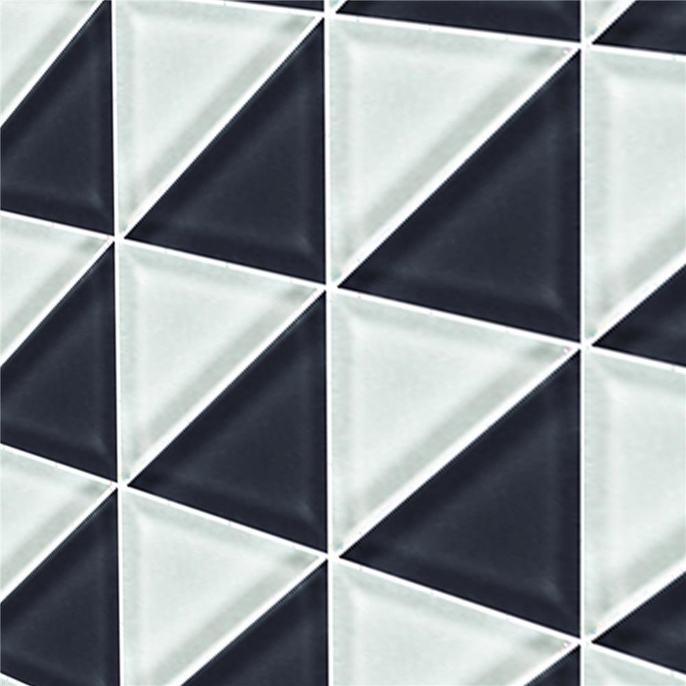 โมเสคพอร์ซเลน 30.85x30.85 ซม. TARA ฮาล์ฟ แบล็ค