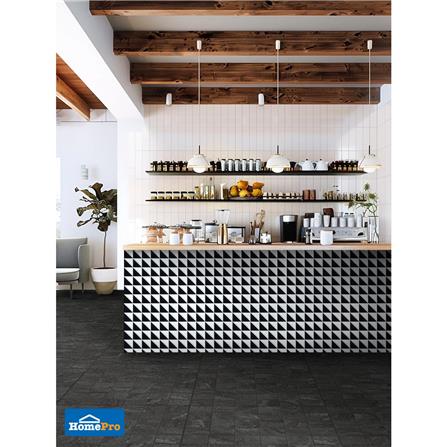 โมเสคพอร์ซเลน 30.85x30.85 ซม. TARA ฮาล์ฟ แบล็ค_2