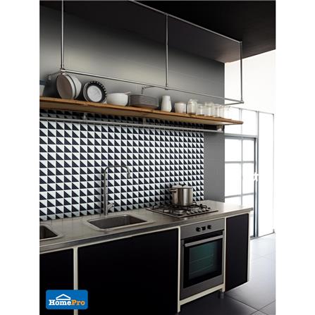 โมเสคพอร์ซเลน 30.85x30.85 ซม. TARA ฮาล์ฟ แบล็ค_3