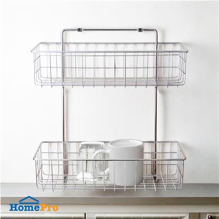 ชั้นตะกร้าแขวน 2 ชั้น ME LIVING CROMO 31x12x32.5 ซม._3