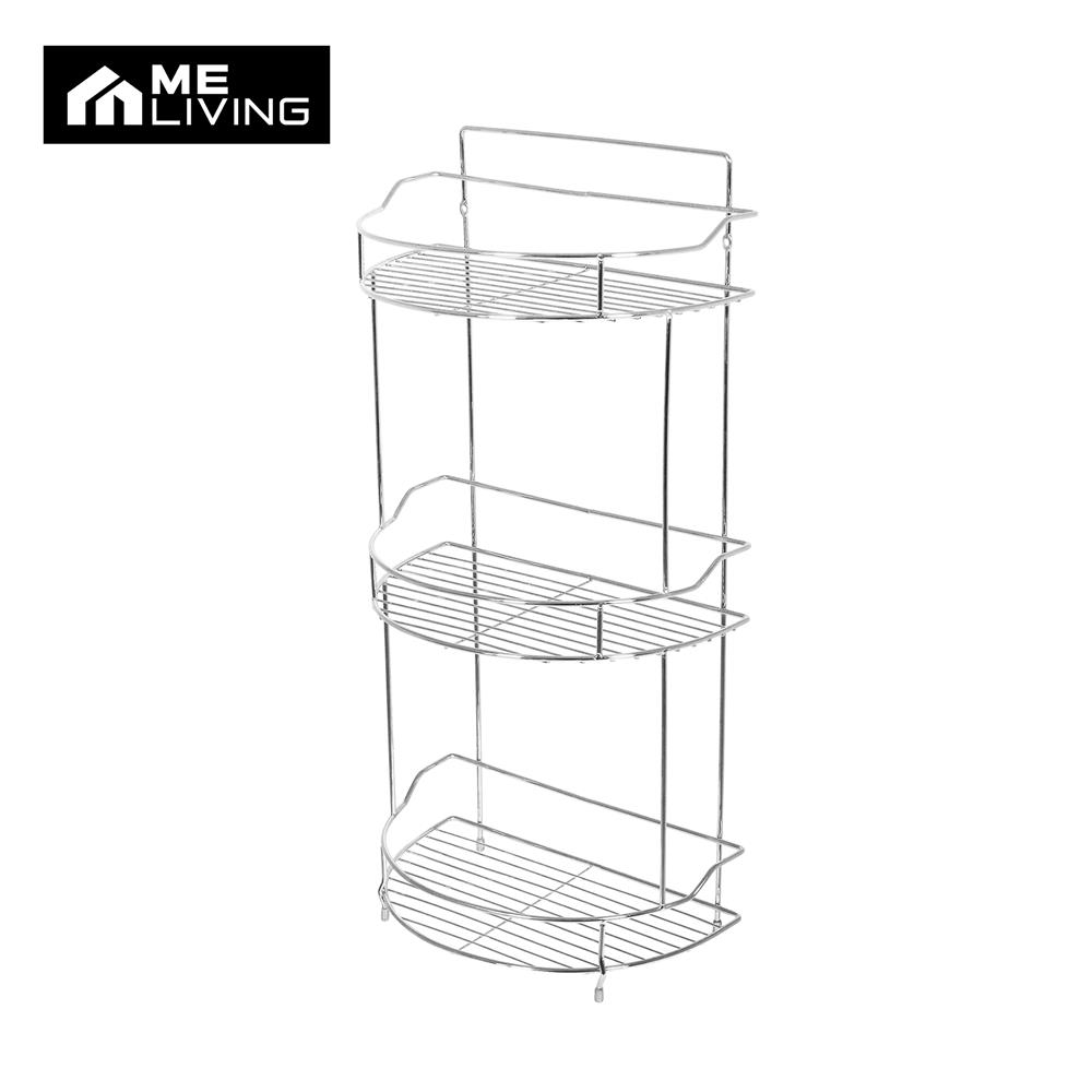 ชั้นวางของโครเมียม 3 ชั้น ทรงครึ่งวงกลม ME LIVING CROMO 28x17x57.5 ซม._0