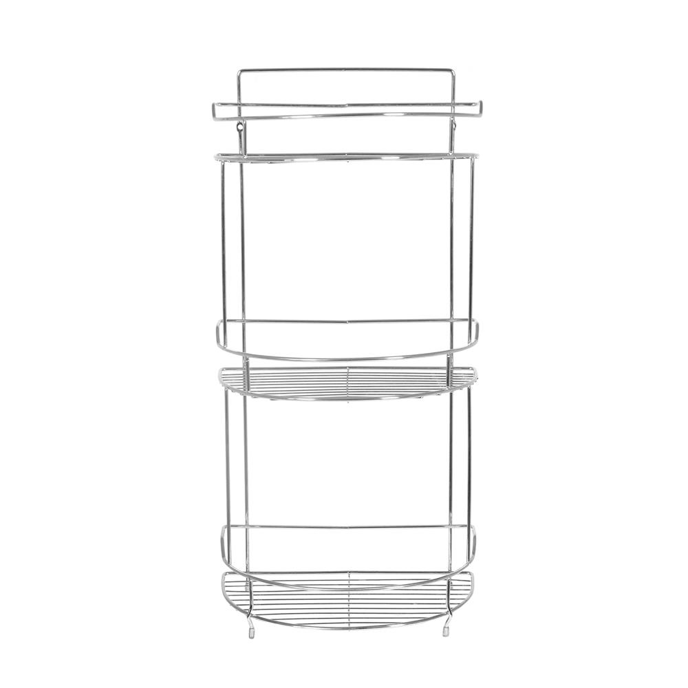 ชั้นวางของโครเมียม 3 ชั้น ทรงครึ่งวงกลม ME LIVING CROMO 28x17x57.5 ซม.