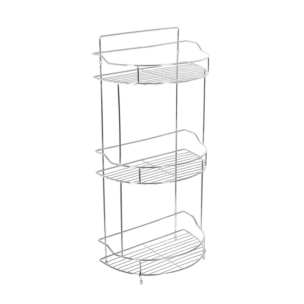 ชั้นวางของโครเมียม 3 ชั้น ทรงครึ่งวงกลม ME LIVING CROMO 28x17x57.5 ซม.