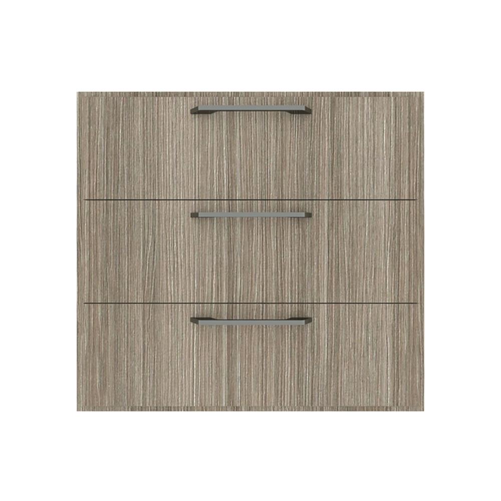 ตู้ลิ้นชัก 3 ชั้น WPC PARAZZO ENZO 70x60 ซม. มือจับสีดำ สีเอ็มไพร์โอ๊ก