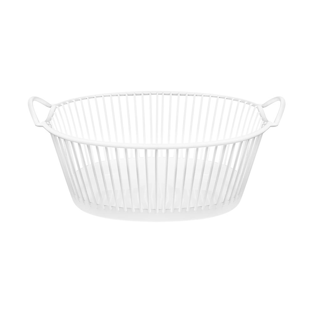 ตะกร้าผ้ารีเตี้ย ME LIVING BQ-2042 สีขาว