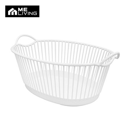 ตะกร้าผ้ารีเตี้ย ME LIVING BQ-2042 สีขาว_0